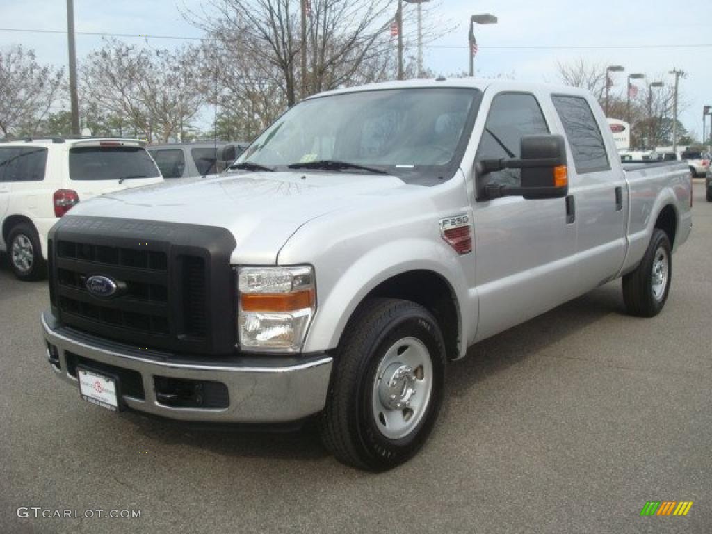 Ingot Silver Metallic 2010 Ford F250 Super Duty XL Crew Cab Exterior Photo #46177359