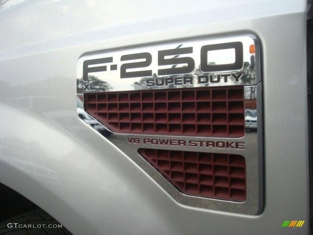 2010 F250 Super Duty XL Crew Cab - Ingot Silver Metallic / Medium Stone photo #25