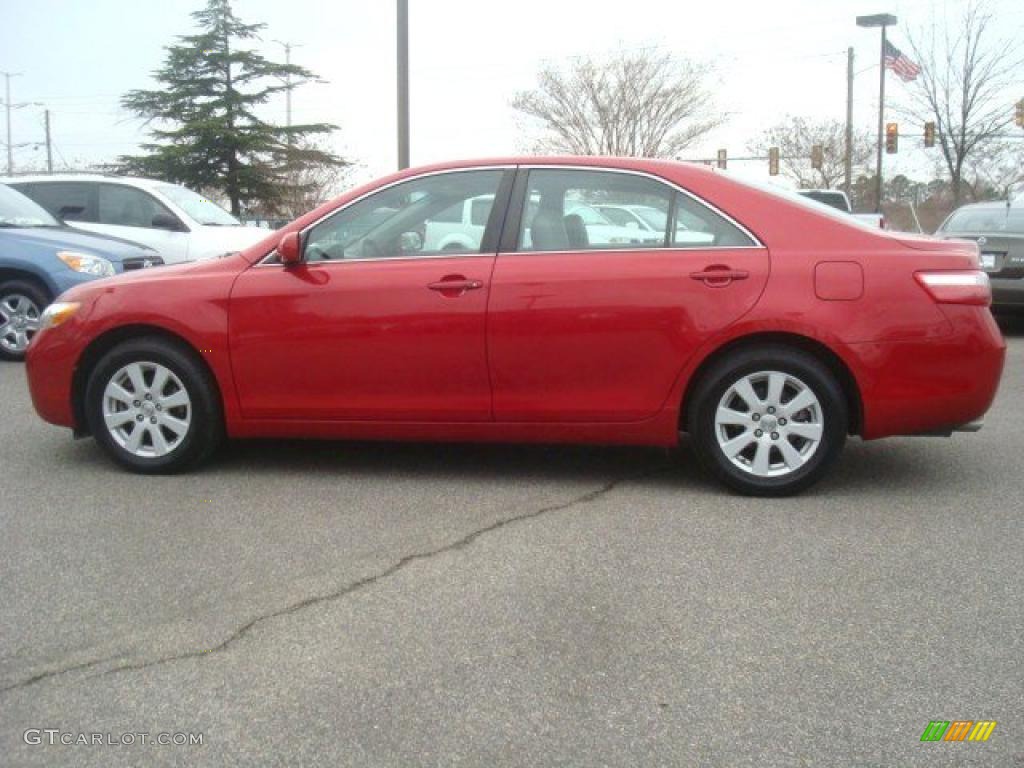 2008 Camry XLE V6 - Barcelona Red Metallic / Ash photo #7