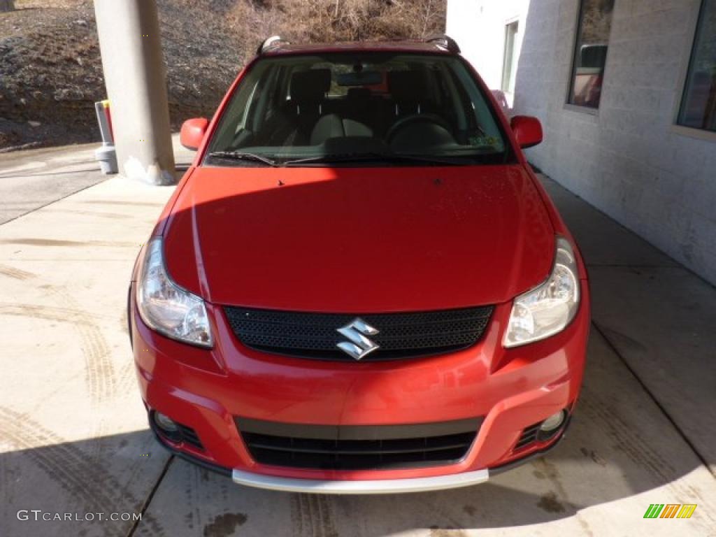 2008 SX4 Crossover Touring AWD - Vivid Red / Black photo #6