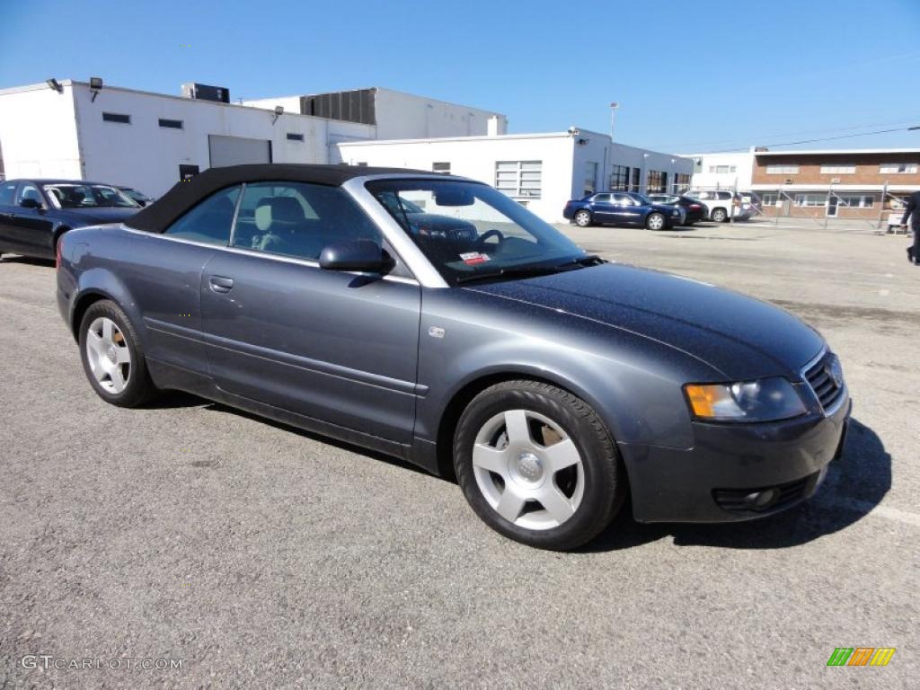 Dolphin Gray Pearl 2003 Audi A4 1.8T Cabriolet Exterior Photo #46178889