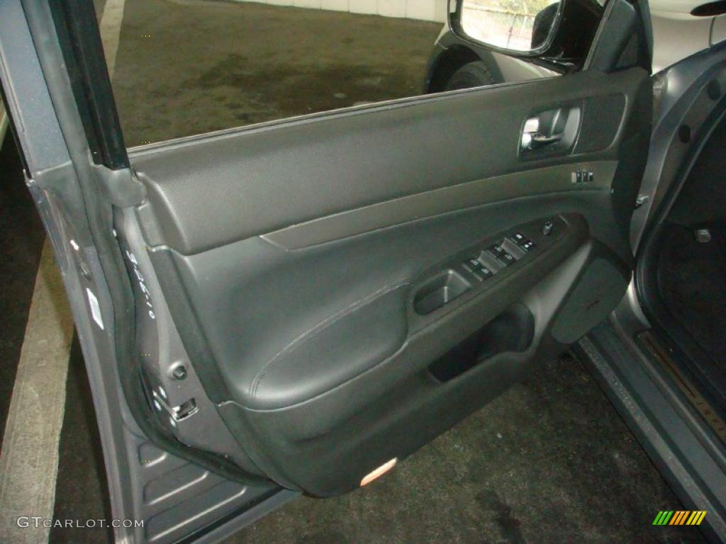 2010 Infiniti G 37 Journey Sedan Graphite Door Panel Photo #46180056