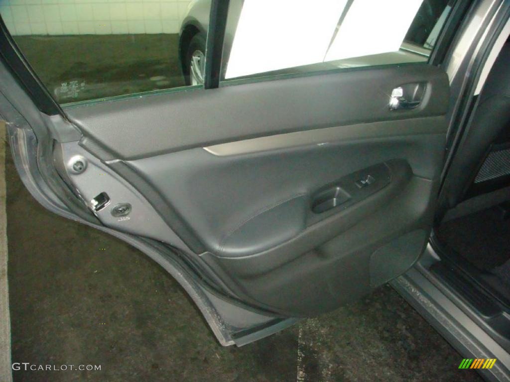 2010 Infiniti G 37 Journey Sedan Graphite Door Panel Photo #46180074