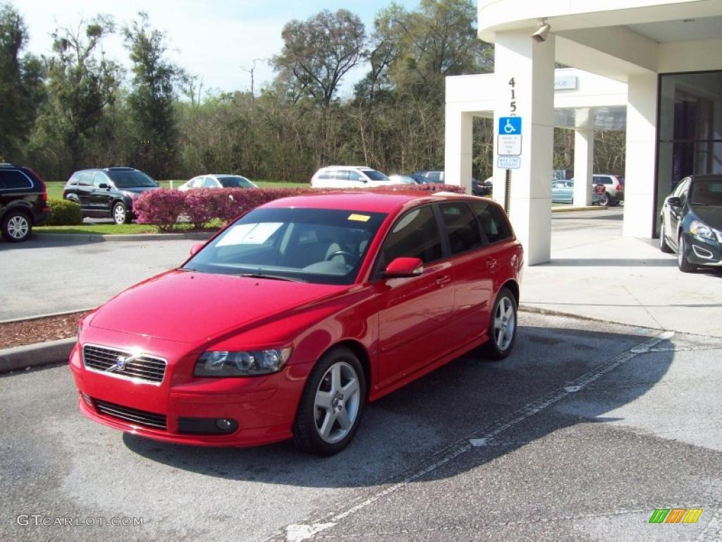 2005 V50 T5 - Passion Red / Dark Beige/Quartz photo #3