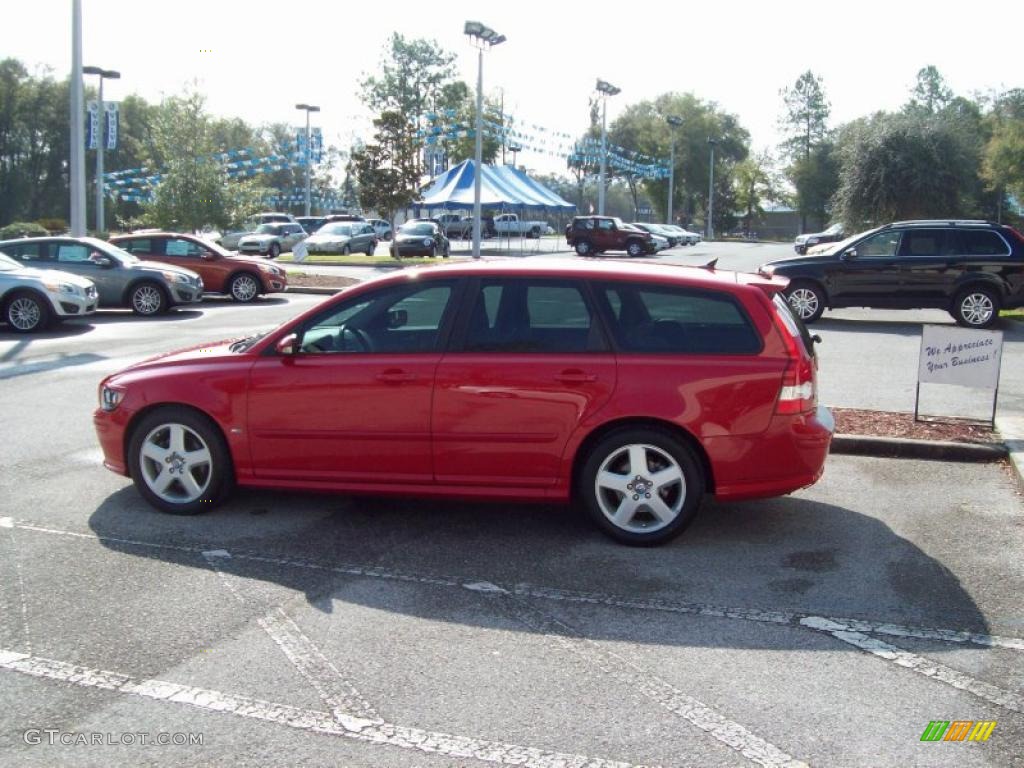 2005 V50 T5 - Passion Red / Dark Beige/Quartz photo #5