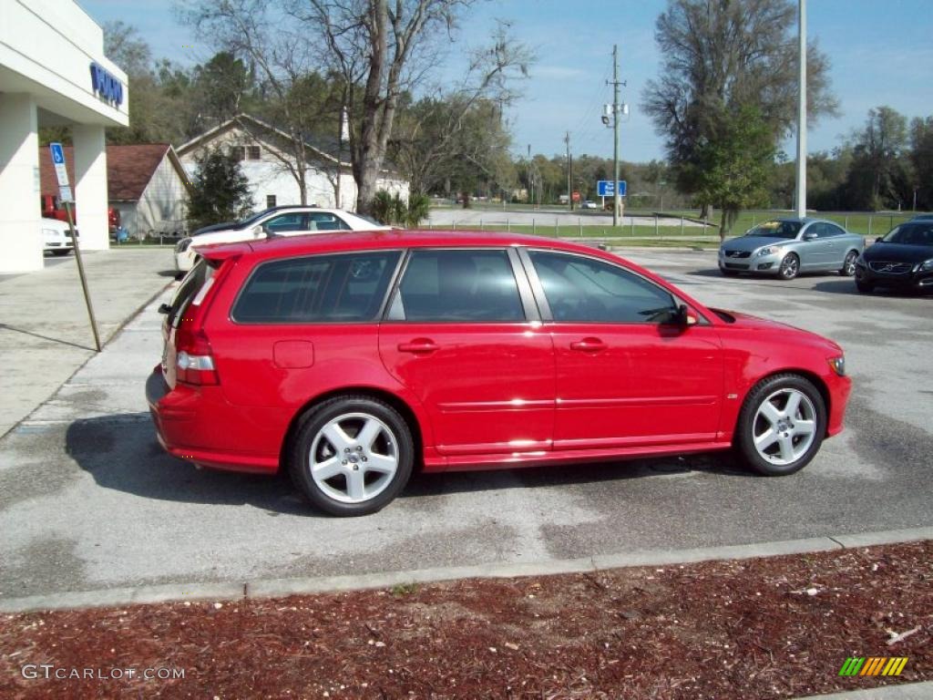 2005 V50 T5 - Passion Red / Dark Beige/Quartz photo #8