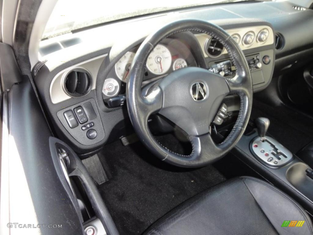 2004 Acura RSX Sports Coupe Ebony Steering Wheel Photo #46180497