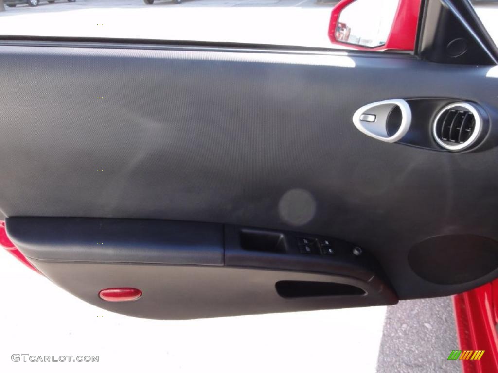 2003 Nissan 350Z Track Coupe Carbon Black Door Panel Photo #46180827