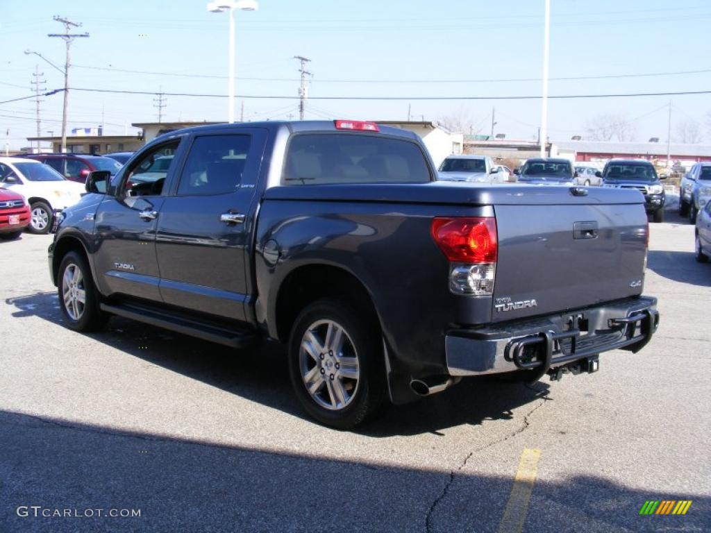 2007 Tundra Limited CrewMax 4x4 - Slate Metallic / Graphite Gray photo #5