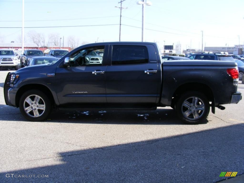 2007 Tundra Limited CrewMax 4x4 - Slate Metallic / Graphite Gray photo #6