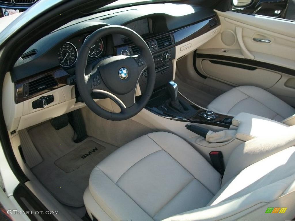 Cream Beige Interior 2010 BMW 3 Series 328i Convertible Photo #46184247