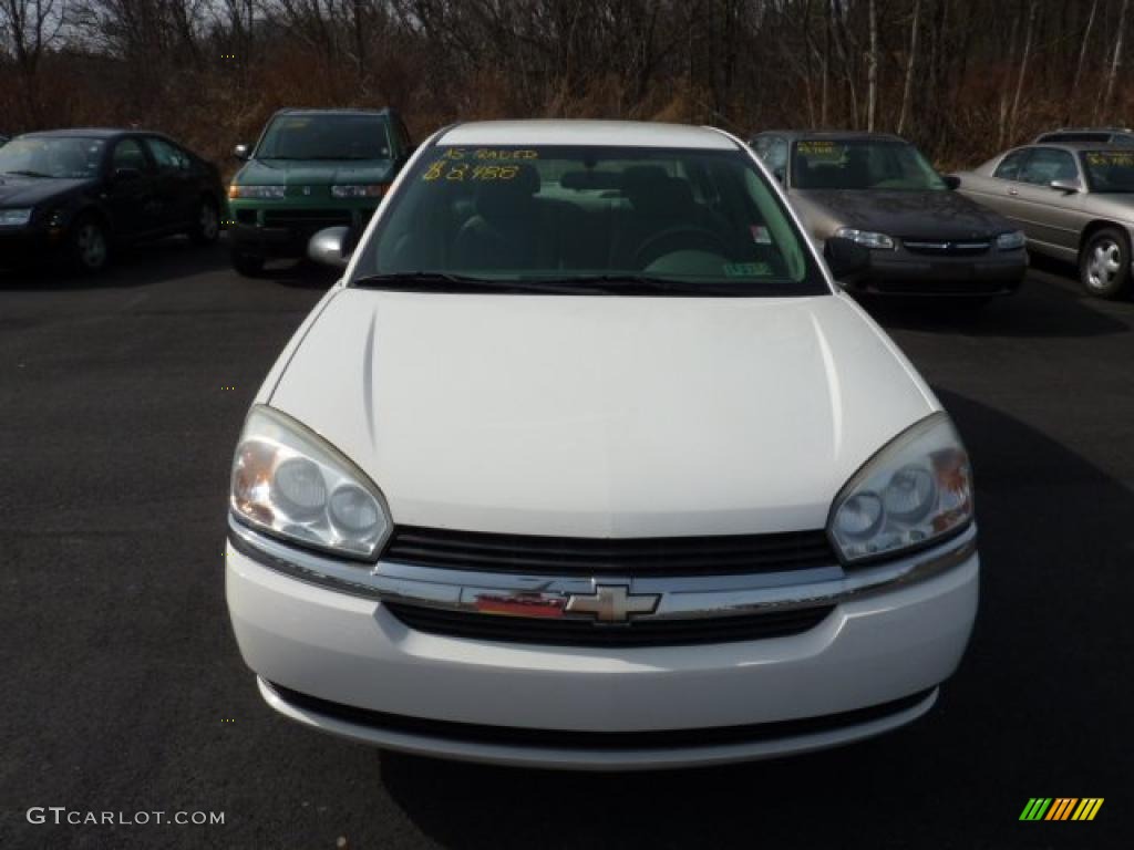 2005 Malibu LS V6 Sedan - White / Gray photo #2