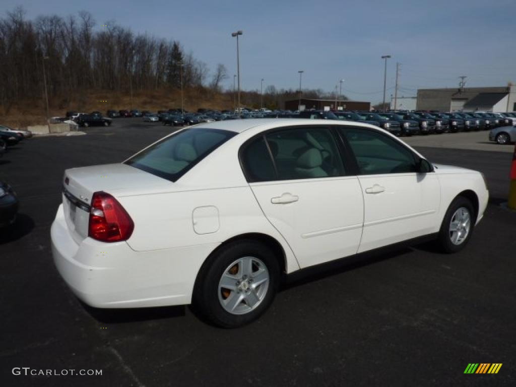 2005 Malibu LS V6 Sedan - White / Gray photo #6
