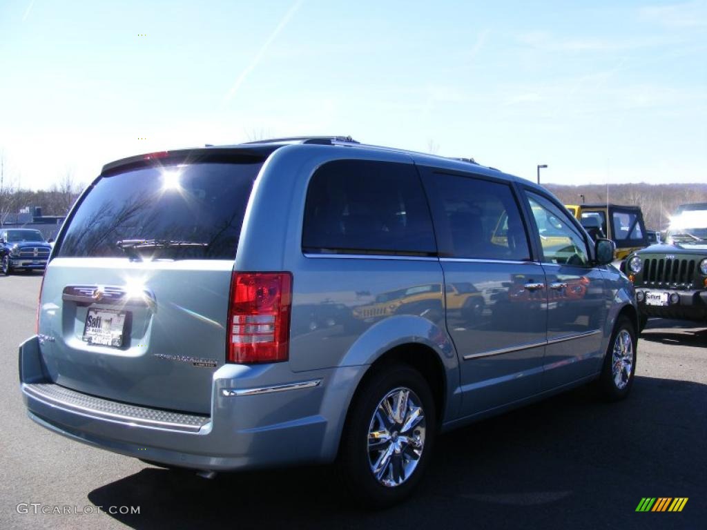 2010 Town & Country Limited - Clearwater Blue Pearl / Medium Slate Gray/Light Shale photo #3