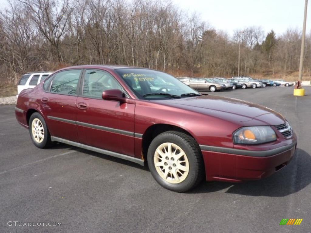 2002 Impala  - Dark Carmine Red Metallic / Medium Gray photo #1