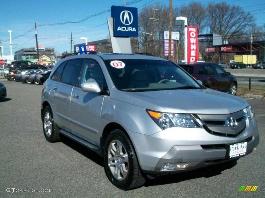 2007 MDX Technology - Billet Silver Metallic / Taupe photo #1