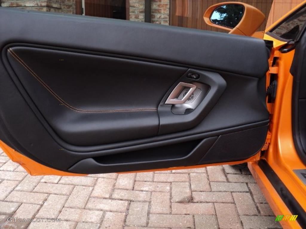 2008 Lamborghini Gallardo Coupe Black Door Panel Photo #46185777