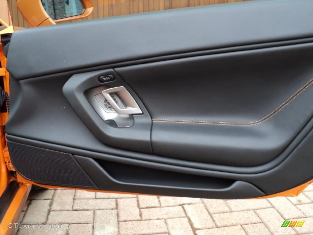 2008 Lamborghini Gallardo Coupe Black Door Panel Photo #46185885
