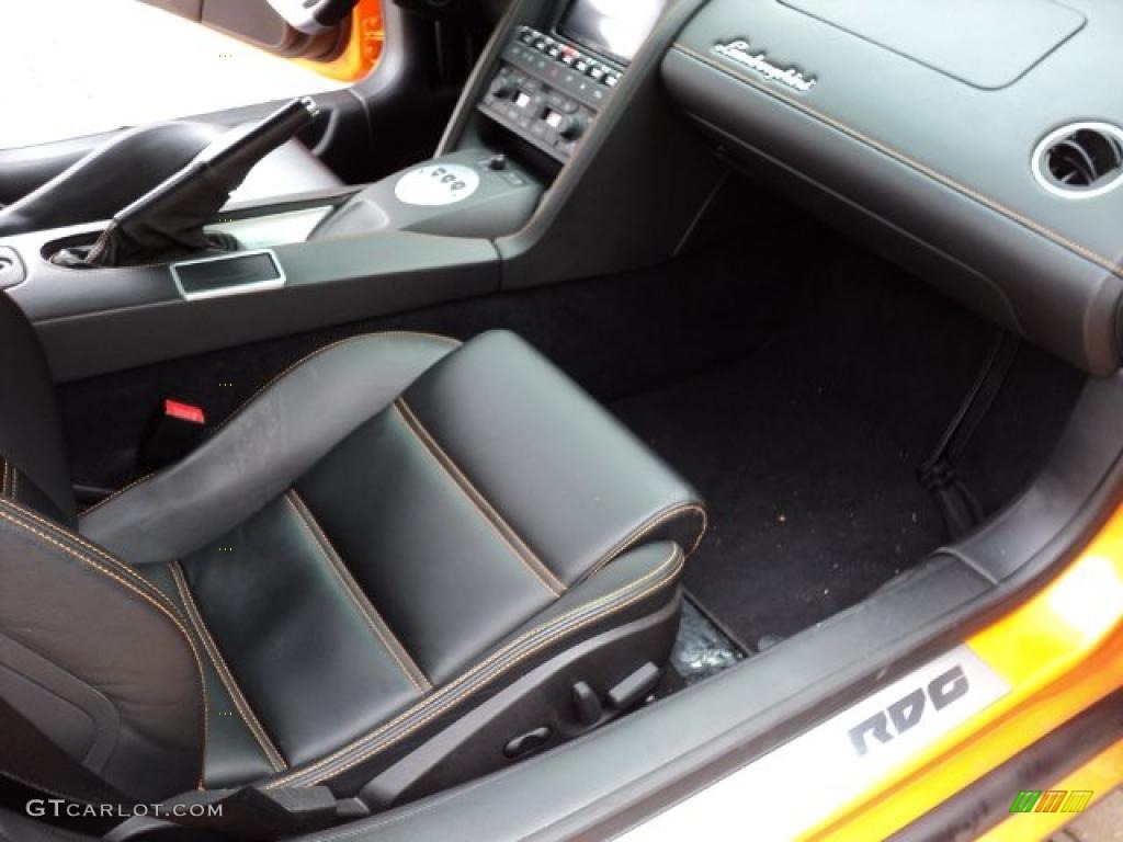 Black Interior 2008 Lamborghini Gallardo Coupe Photo #46185897
