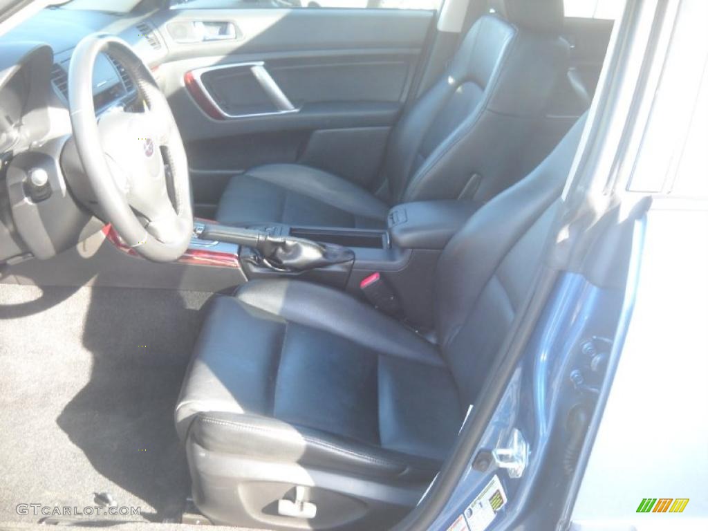 2009 Outback 2.5i Limited Wagon - Newport Blue Pearl / Off Black photo #8