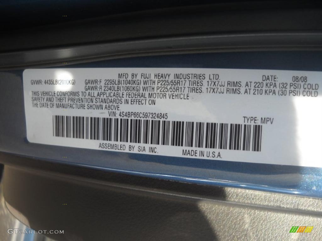 2009 Outback 2.5i Limited Wagon - Newport Blue Pearl / Off Black photo #13