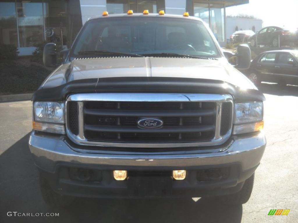 2002 F250 Super Duty Lariat SuperCab 4x4 - Dark Shadow Grey Metallic / Medium Flint photo #10