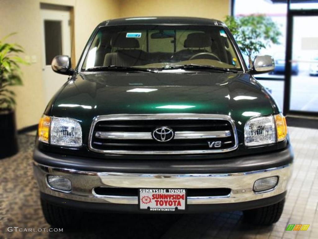 2000 Tundra SR5 Extended Cab - Imperial Jade Mica / Oak photo #3