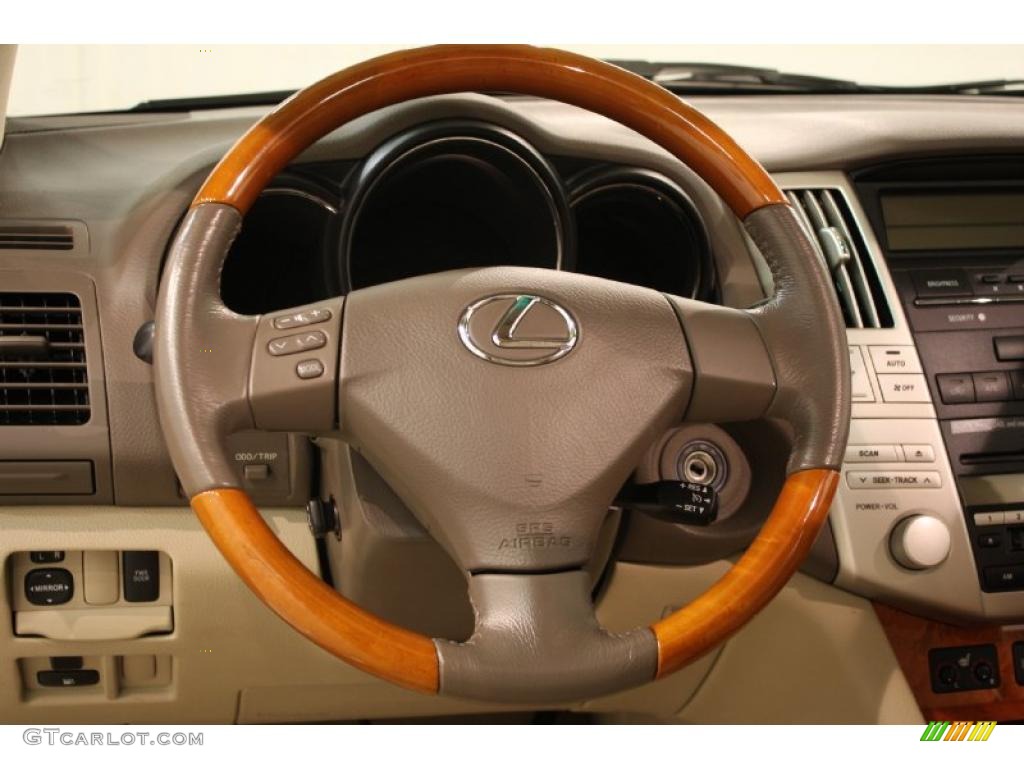 2005 Lexus RX 330 AWD Ivory Steering Wheel Photo #46188625