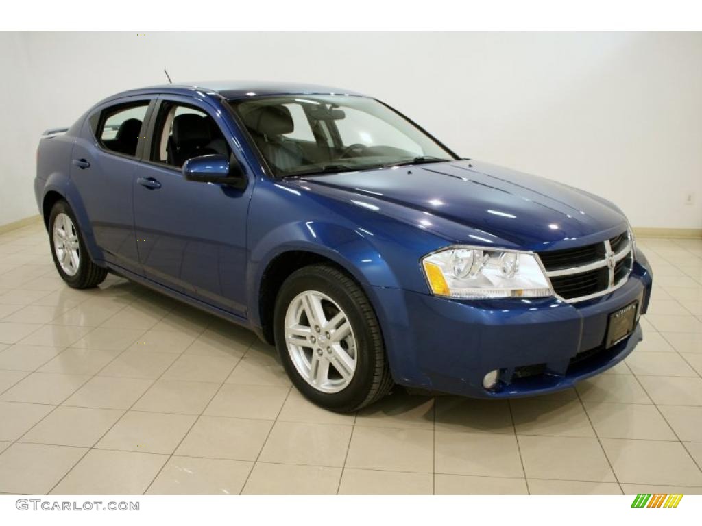 2010 Avenger R/T - Deep Water Blue Pearl / Dark Slate Gray photo #1