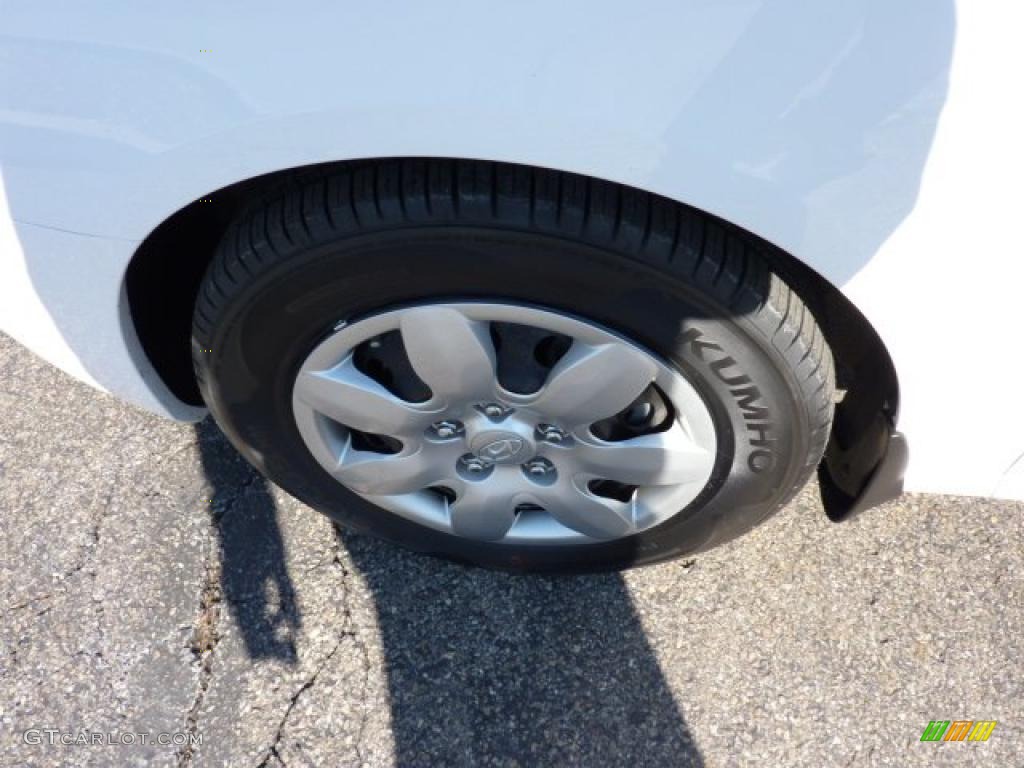 2009 Elantra GLS Sedan - Captiva White / Beige photo #7