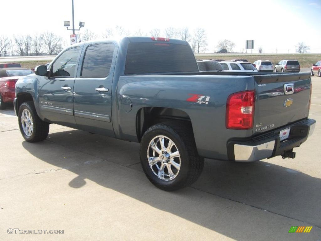 Blue Granite Metallic 2010 Chevrolet Silverado 1500 LT Crew Cab 4x4 Exterior Photo #46191773