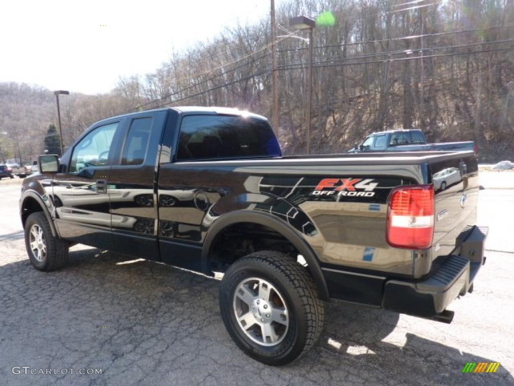 2006 F150 FX4 SuperCab 4x4 - Black / Black photo #4