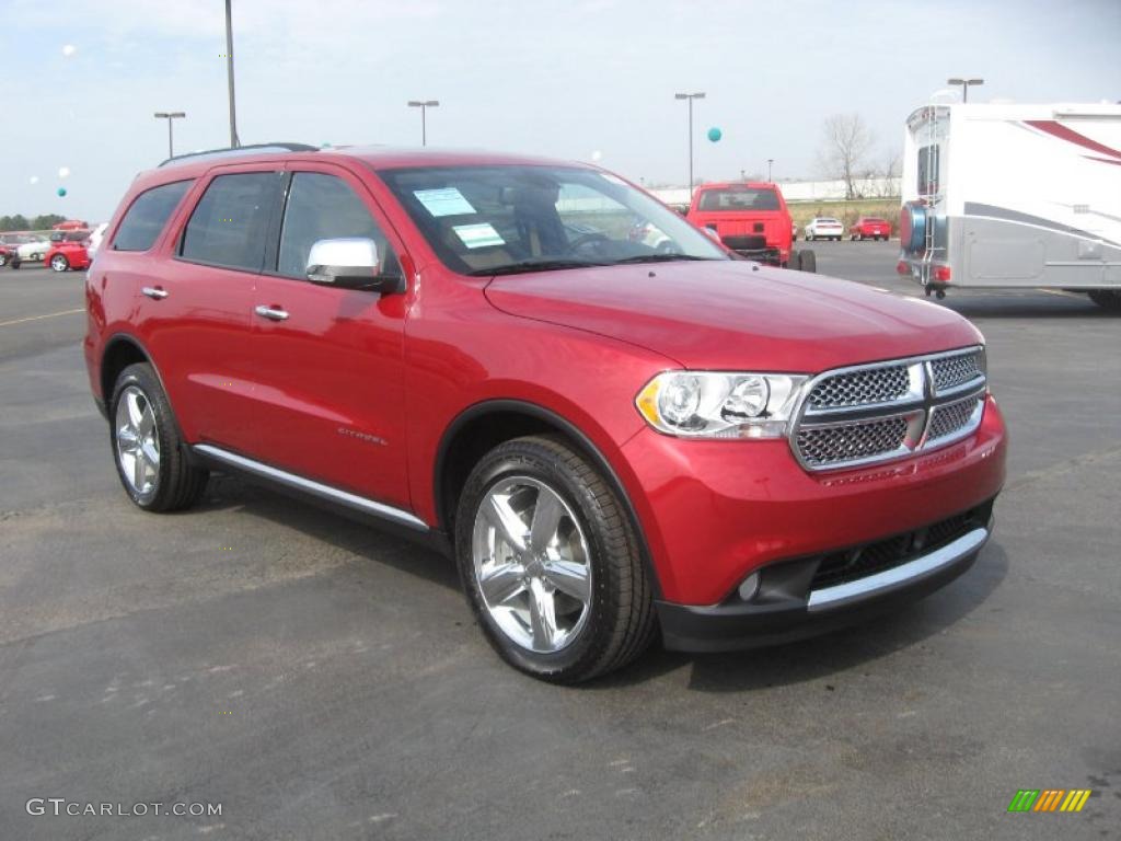 Inferno Red Crystal Pearl 2011 Dodge Durango Citadel Exterior Photo #46192022