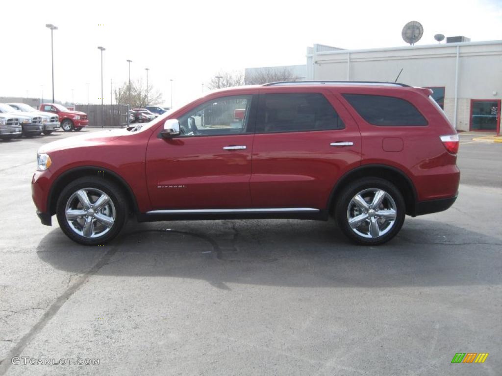 Inferno Red Crystal Pearl 2011 Dodge Durango Citadel Exterior Photo #46192097