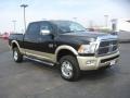 2011 Brilliant Black Crystal Pearl Dodge Ram 2500 HD Laramie Longhorn Crew Cab 4x4  photo #3