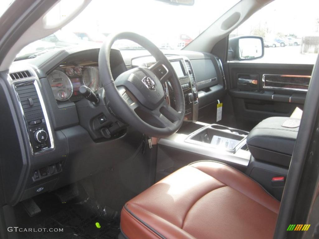 Dark Slate Gray/Russet Brown Interior 2011 Dodge Ram 2500 HD Laramie Longhorn Crew Cab 4x4 Photo #46192436