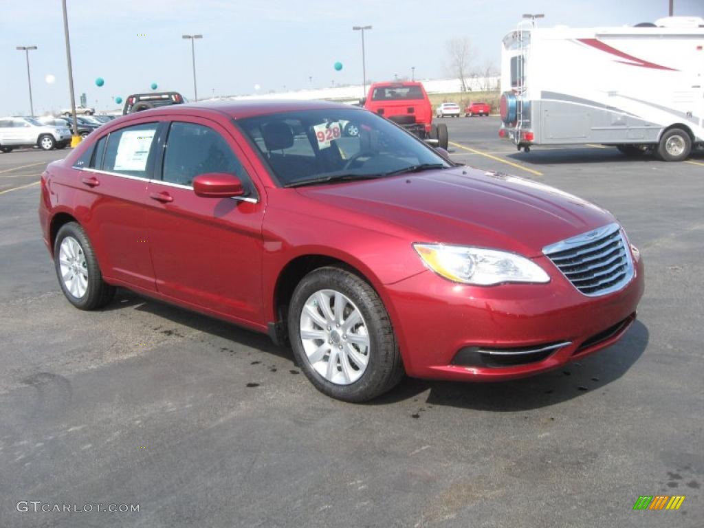 Deep Cherry Red Crystal Pearl 2011 Chrysler 200 Touring Exterior Photo #46193180