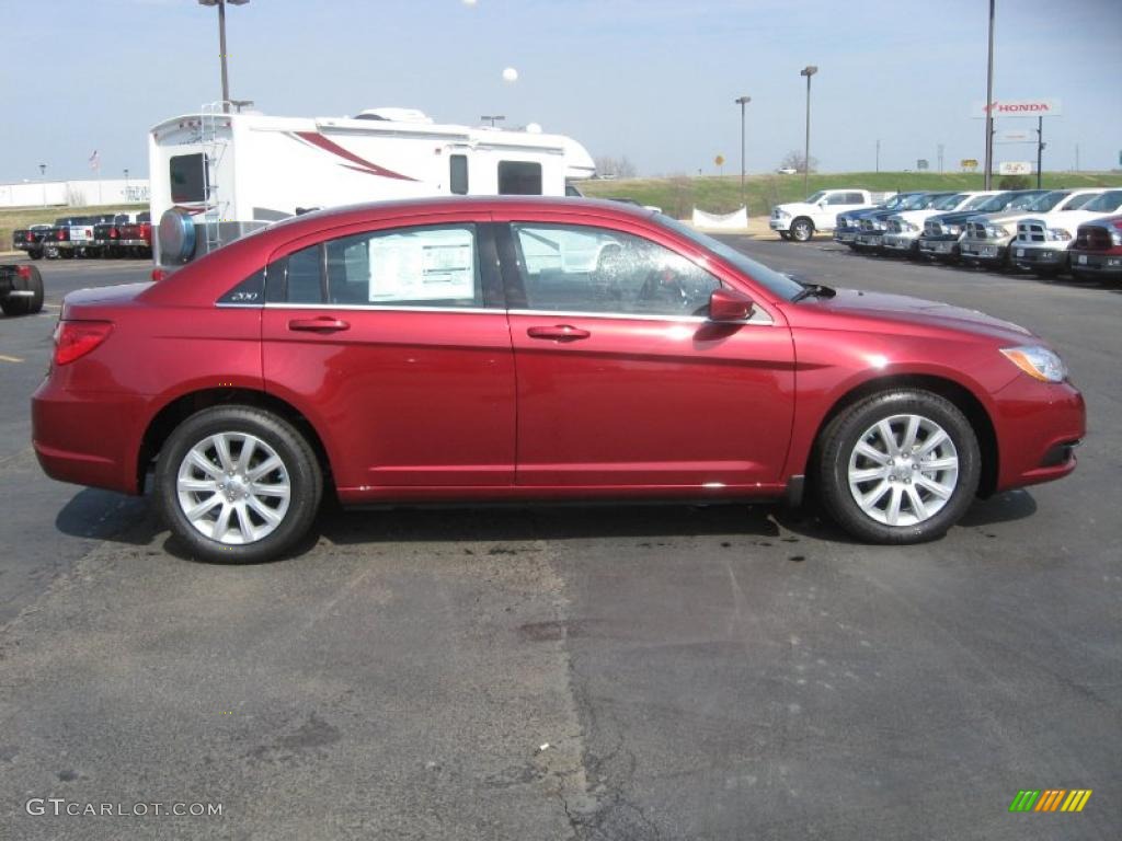 Deep Cherry Red Crystal Pearl 2011 Chrysler 200 Touring Exterior Photo #46193198