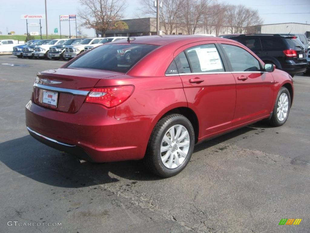 Deep Cherry Red Crystal Pearl 2011 Chrysler 200 Touring Exterior Photo #46193213