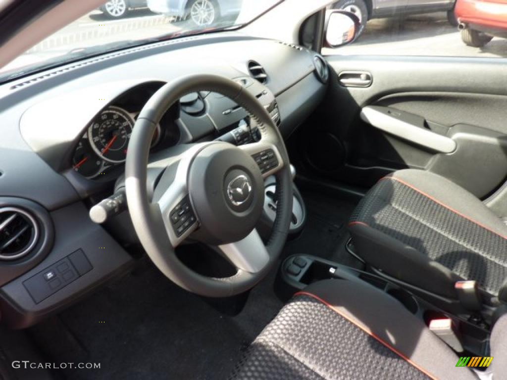 Black Interior 2011 Mazda MAZDA2 Touring Photo #46194329