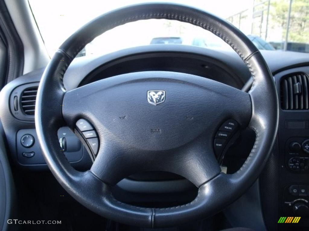 2007 Dodge Grand Caravan SXT Medium Slate Gray Steering Wheel Photo #46194566