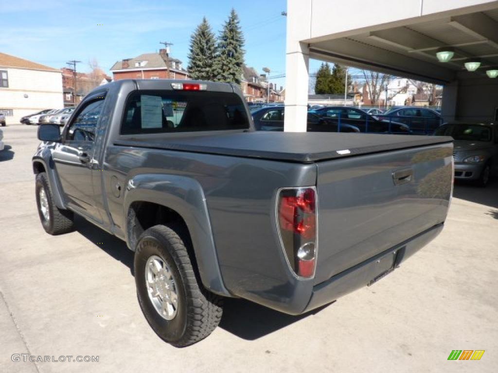 Dark Steel Gray Metallic 2008 GMC Canyon SLE Regular Cab 4x4 Exterior Photo #46195214