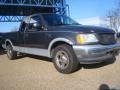 2002 Dark Shadow Grey Metallic Ford F150 Lariat SuperCab  photo #6