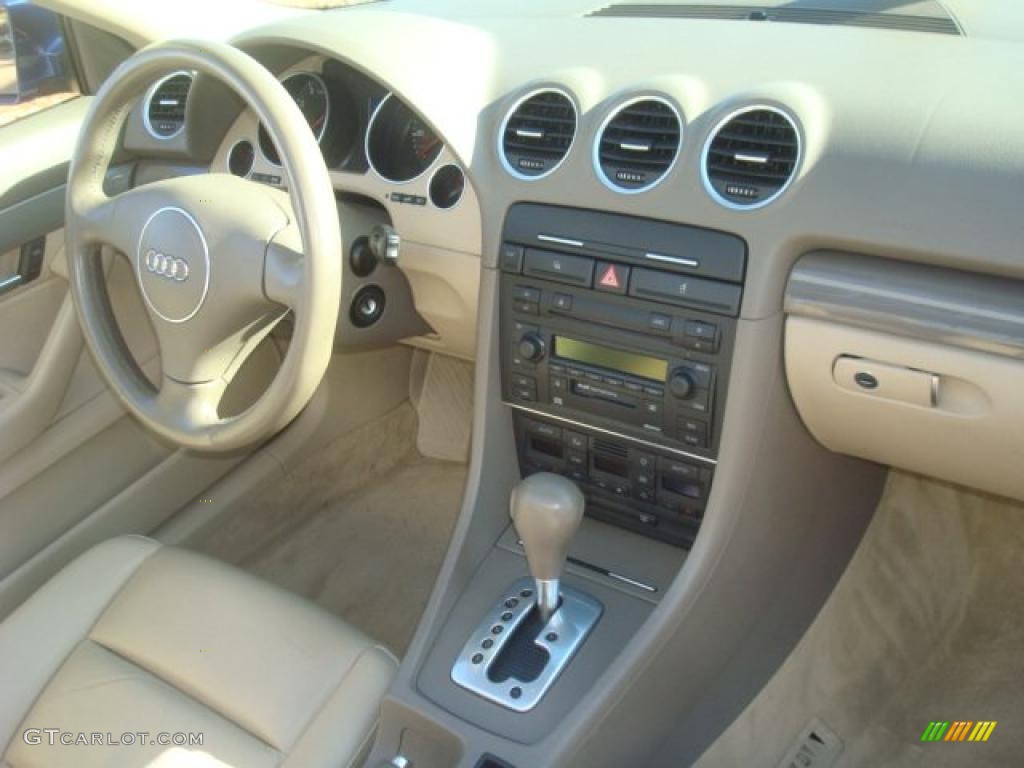 2004 Audi A4 1.8T Cabriolet Beige Dashboard Photo #46197794