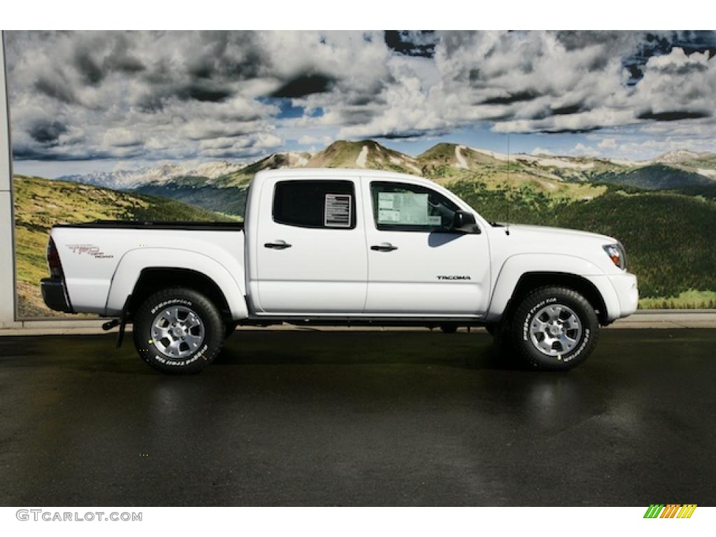 Super White 2011 Toyota Tacoma V6 TRD Double Cab 4x4 Exterior Photo #46199990