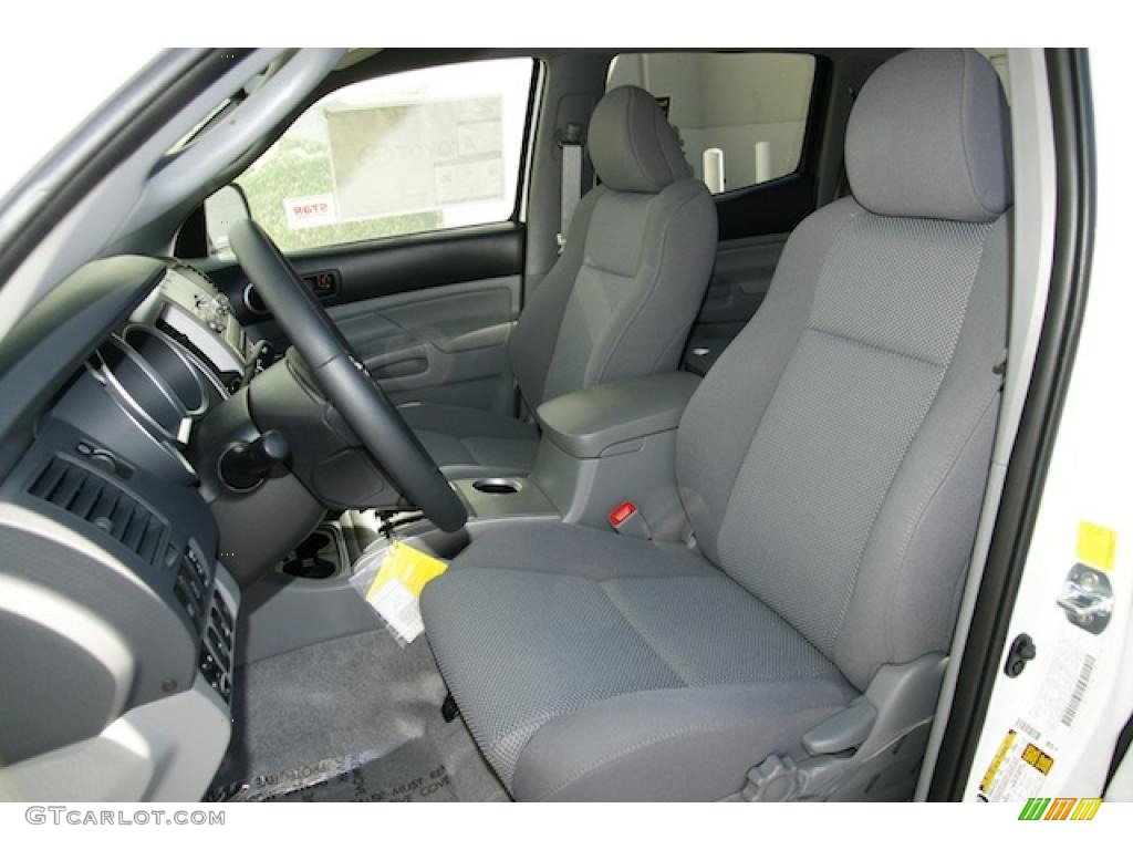 Graphite Gray Interior 2011 Toyota Tacoma V6 TRD Double Cab 4x4 Photo #46200005