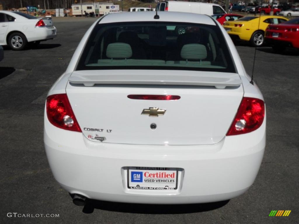 2010 Cobalt LT Sedan - Summit White / Gray photo #3