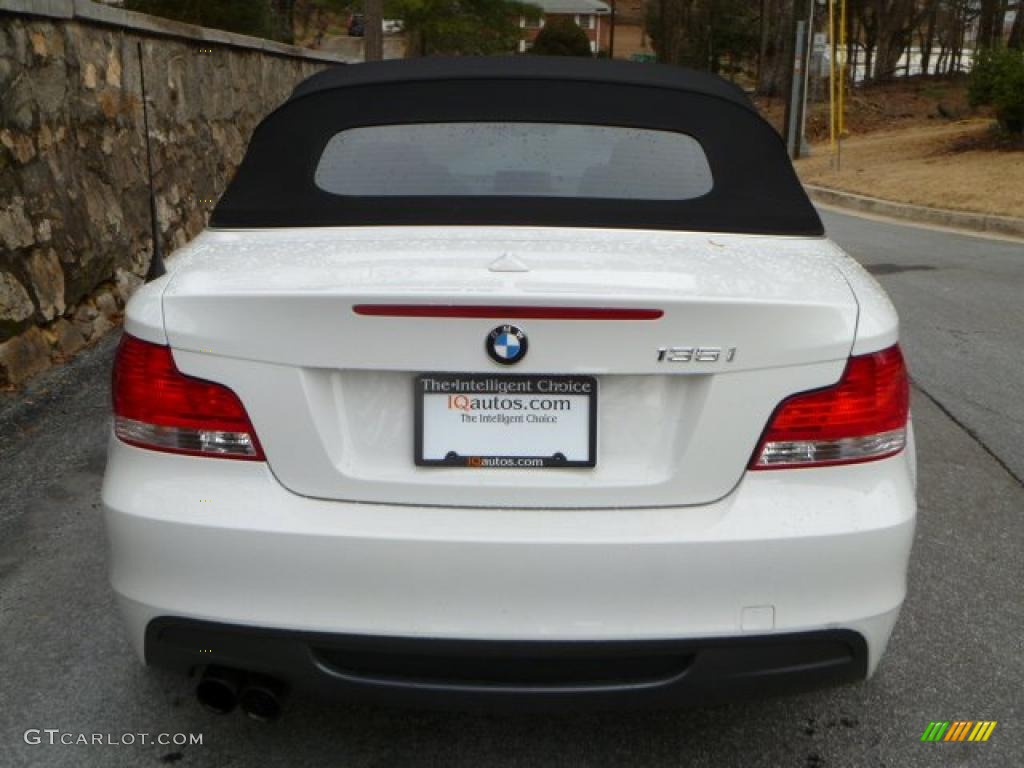 2008 1 Series 135i Convertible - Alpine White / Savanna Beige photo #5