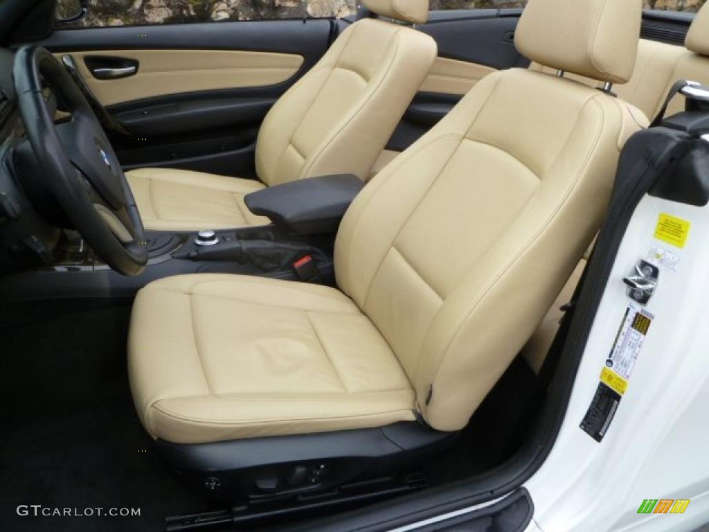 2008 1 Series 135i Convertible - Alpine White / Savanna Beige photo #7