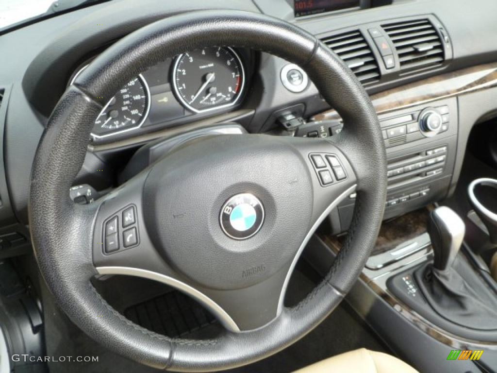 2008 1 Series 135i Convertible - Alpine White / Savanna Beige photo #10